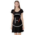 Twenty One Pilots Band Logo Short Sleeve Skater Dress