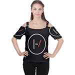 Twenty One Pilots Band Logo Women s Cutout Shoulder Tee