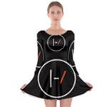 Twenty One Pilots Band Logo Long Sleeve Skater Dress