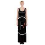 Twenty One Pilots Band Logo Maxi Thigh Split Dress