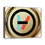 Twenty One Pilots Shield Deluxe Canvas 20  x 16  (Stretched)