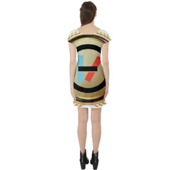 Short Sleeve Skater Dress Back Short Sleeve Skater Dress Back