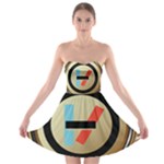 Twenty One Pilots Shield Strapless Bra Top Dress