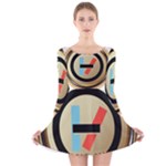 Twenty One Pilots Shield Long Sleeve Velvet Skater Dress