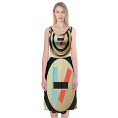 Twenty One Pilots Shield Midi Sleeveless Dress from ArtsNow.com