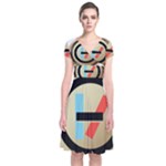 Twenty One Pilots Shield Short Sleeve Front Wrap Dress