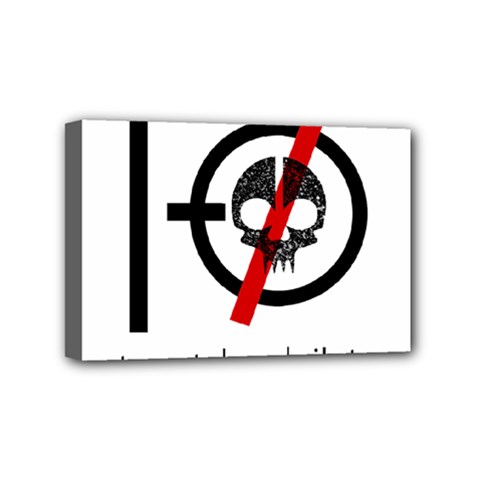 Twenty One Pilots Skull Mini Canvas 6  x 4  (Stretched) from ArtsNow.com