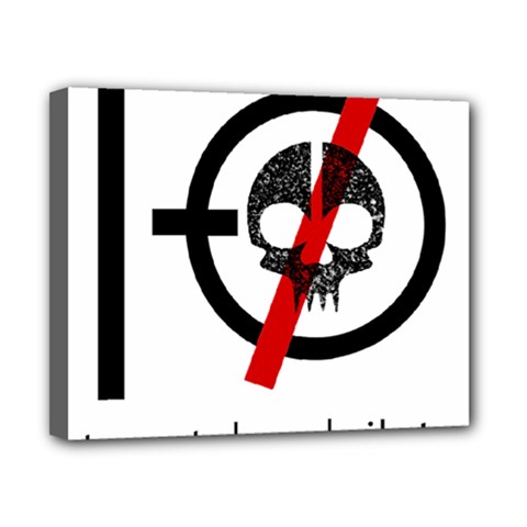 Twenty One Pilots Skull Canvas 10  x 8  (Stretched) from ArtsNow.com