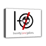 Twenty One Pilots Skull Deluxe Canvas 16  x 12  (Stretched) 