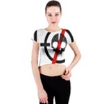 Twenty One Pilots Skull Crew Neck Crop Top