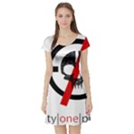 Twenty One Pilots Skull Short Sleeve Skater Dress