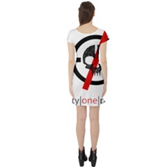 Short Sleeve Skater Dress Back Short Sleeve Skater Dress Back