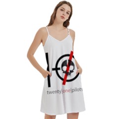 Mini Camis Dress With Pockets 