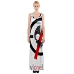 Twenty One Pilots Skull Maxi Thigh Split Dress