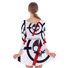 Long Sleeve Velvet Skater Dress 