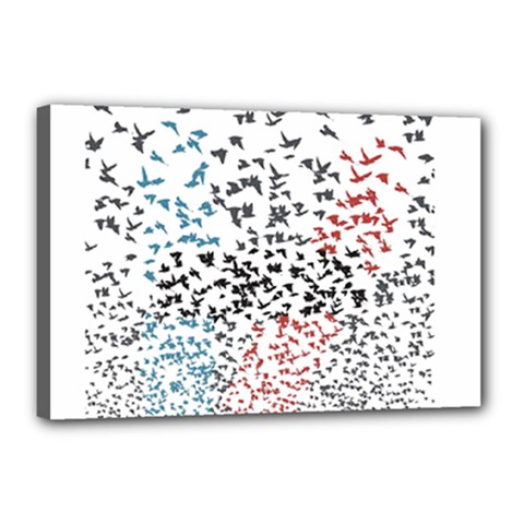 Twenty One Pilots Birds Canvas 18  x 12  (Stretched) from ArtsNow.com