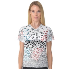 V-Neck Sport Mesh T-Shirt 