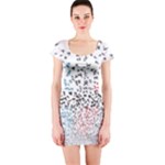 Twenty One Pilots Birds Short Sleeve Bodycon Dress