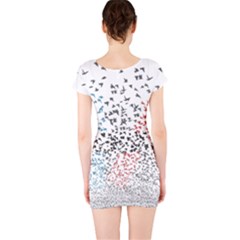 Short Sleeve Bodycon Dress Back Short Sleeve Bodycon Dress Back