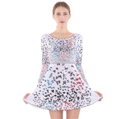 Long Sleeve Velvet Skater Dress 