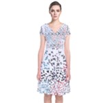Twenty One Pilots Birds Short Sleeve Front Wrap Dress