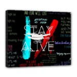 Twenty One Pilots Stay Alive Song Lyrics Quotes Deluxe Canvas 24  x 20  (Stretched)