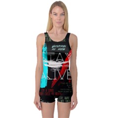 One Piece Boyleg Swimsuit 