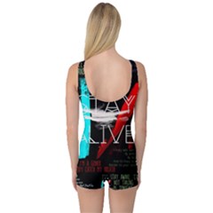 One Piece Boyleg Swimsuit 
