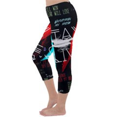 Capri Winter Leggings Back Capri Winter Leggings Back