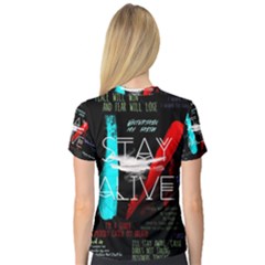 V-Neck Sport Mesh T-Shirt 
