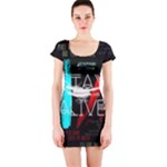 Twenty One Pilots Stay Alive Song Lyrics Quotes Short Sleeve Bodycon Dress