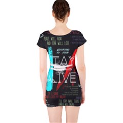 Short Sleeve Bodycon Dress Back Short Sleeve Bodycon Dress Back