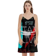 Mini Camis Dress With Pockets 