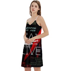 Mini Camis Dress With Pockets 