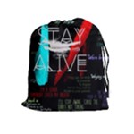 Twenty One Pilots Stay Alive Song Lyrics Quotes Drawstring Pouch (XL)