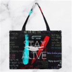 Twenty One Pilots Stay Alive Song Lyrics Quotes Medium Tote Bag