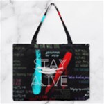 Twenty One Pilots Stay Alive Song Lyrics Quotes Medium Zipper Tote Bag