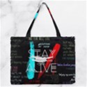 Zipper Medium Tote Bag Front