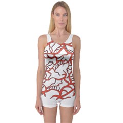One Piece Boyleg Swimsuit 