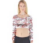 Twenty One Pilots Tear In My Heart Soysauce Remix Long Sleeve Crop Top (Tight Fit)