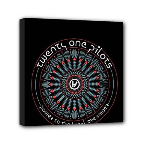Twenty One Pilots  Mini Canvas 6  x 6  (Stretched) from ArtsNow.com