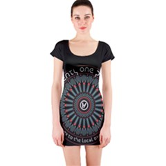 Short Sleeve Bodycon Dress Front Short Sleeve Bodycon Dress Front