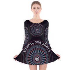 Long Sleeve Velvet Skater Dress 