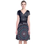 Twenty One Pilots  Short Sleeve Front Wrap Dress