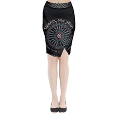 Twenty One Pilots  Midi Wrap Pencil Skirt from ArtsNow.com