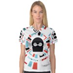 Twenty One Pilots  Women s V-Neck Sport Mesh Tee