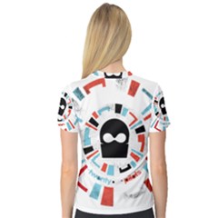 V-Neck Sport Mesh T-Shirt 