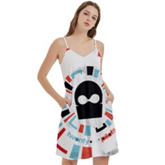 Mini Camis Dress With Pockets 