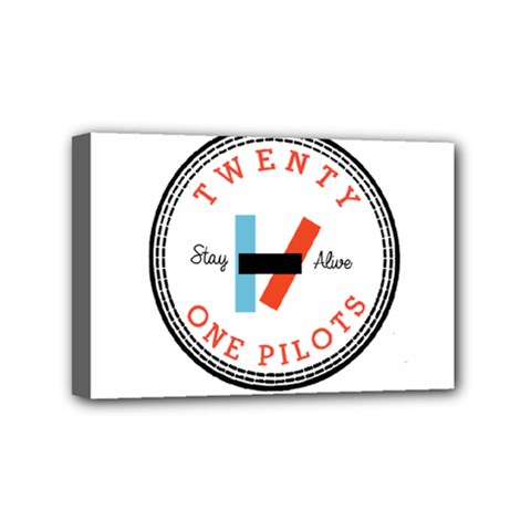 Twenty One Pilots  Mini Canvas 6  x 4  (Stretched) from ArtsNow.com