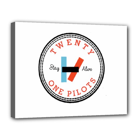 Twenty One Pilots  Canvas 14  x 11  (Stretched) from ArtsNow.com